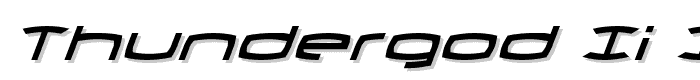 Thundergod II Italic font